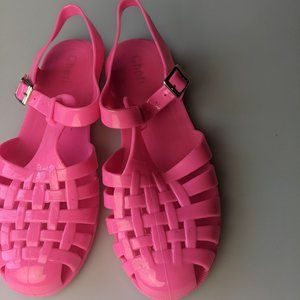 Mary Jane Jelly Sandals Pink